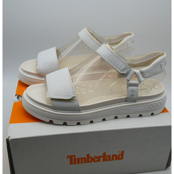 Timberland Shoes - NEW Timberland Ray City Fisherman Sandals Women's 10 White Leather Ankle Strap